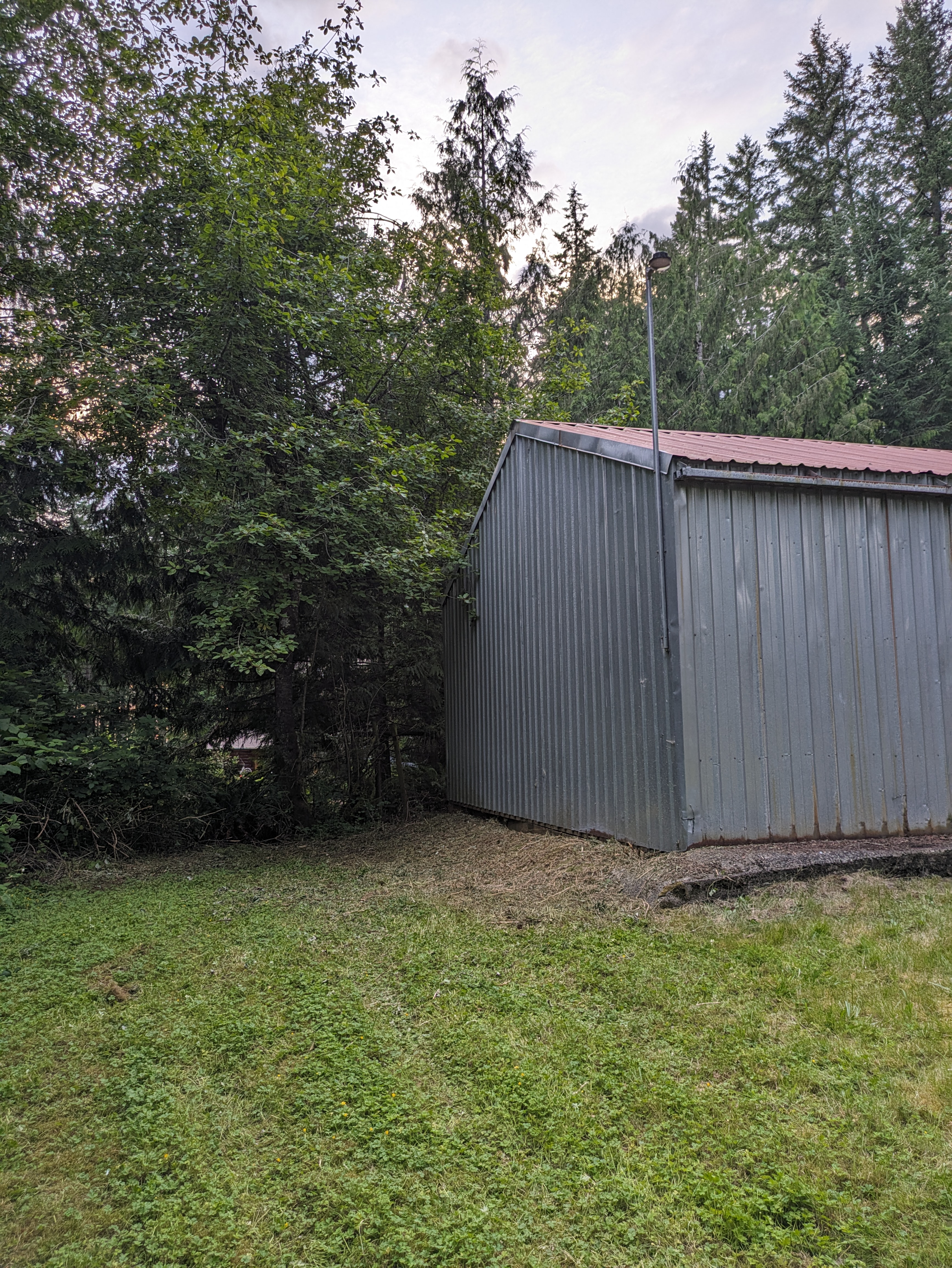 Brush clearing after in Yacolt WA