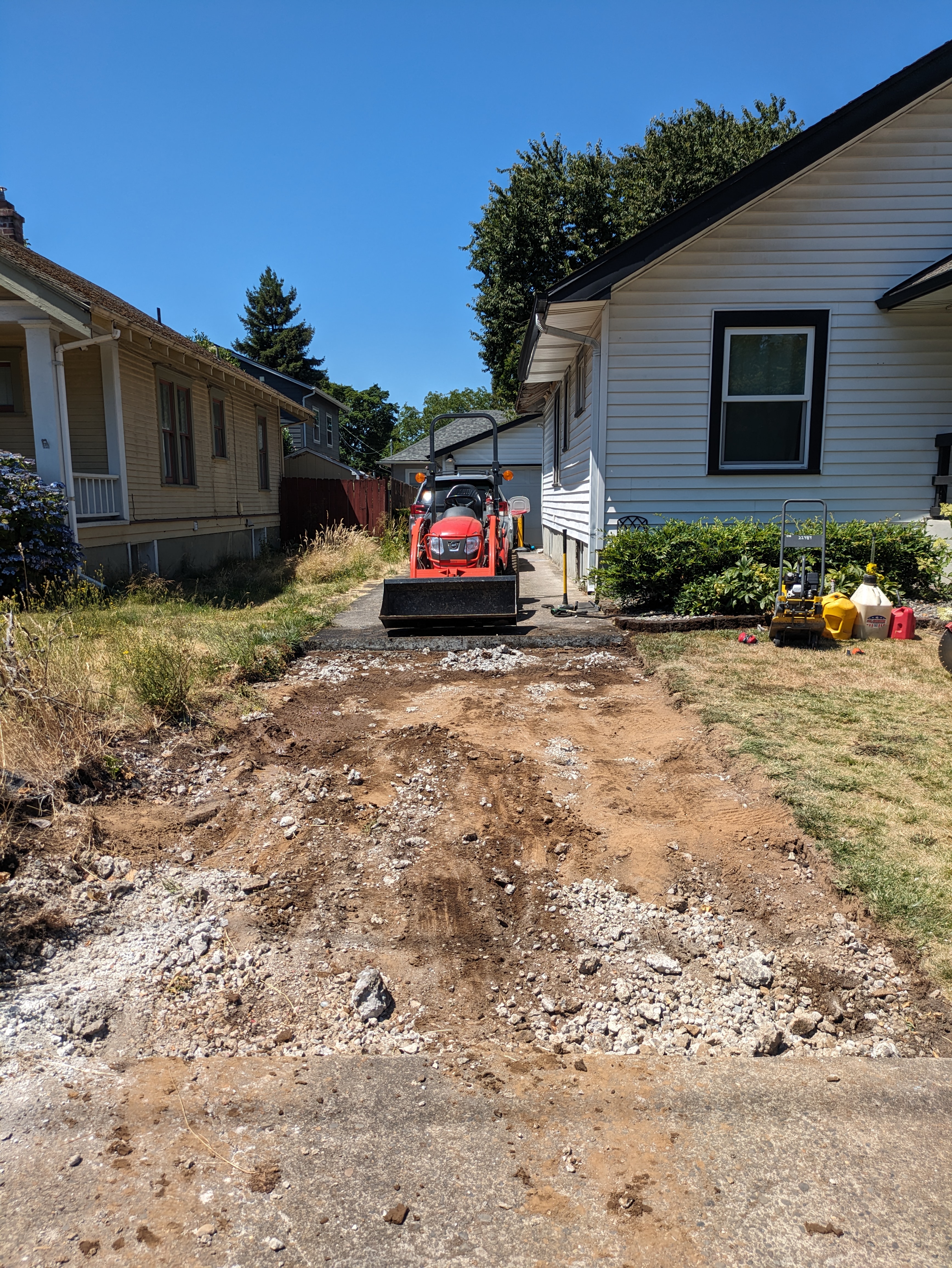 Concrete Driveway After Removal