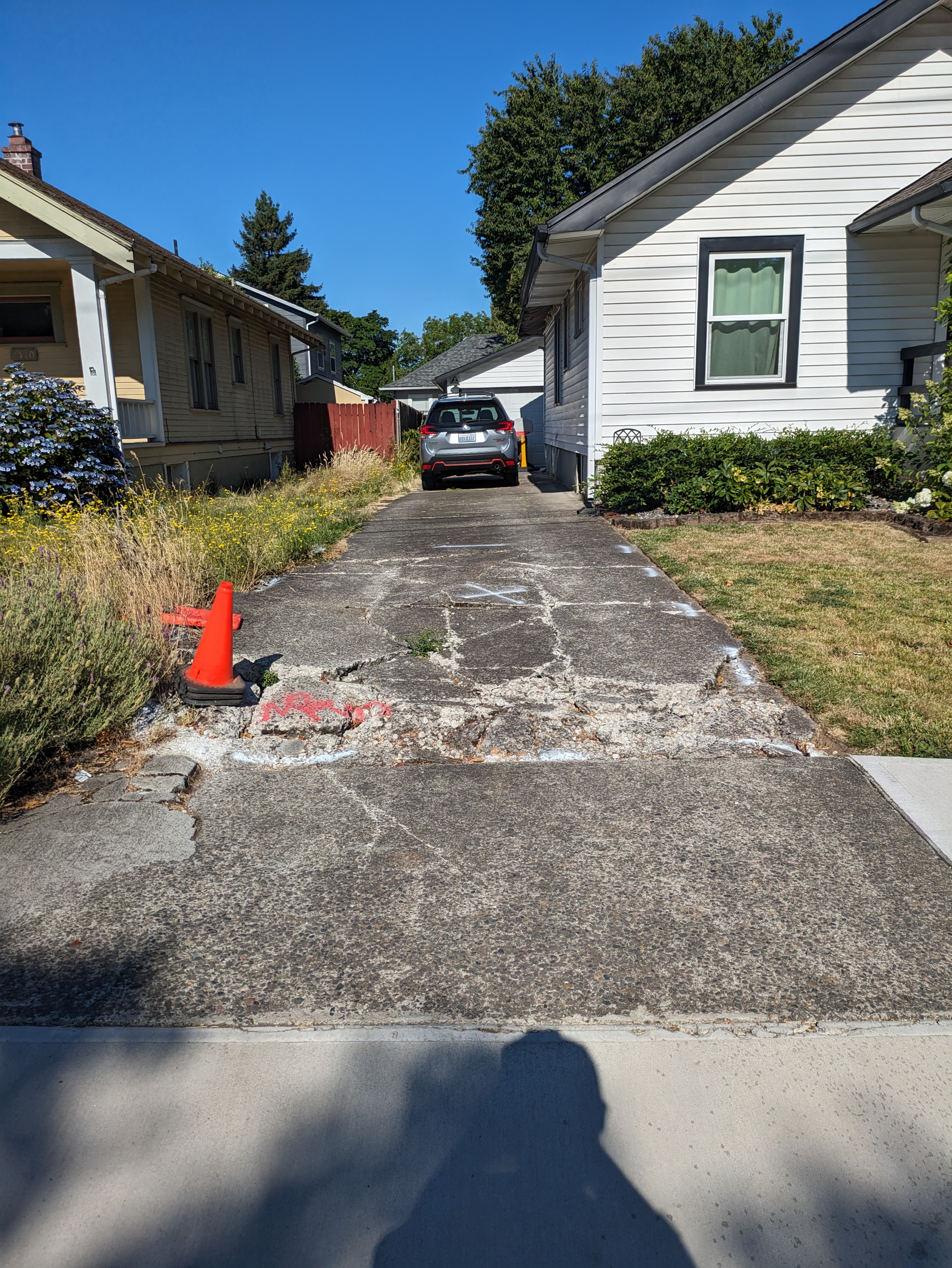Concrete Driveway Before Removal
