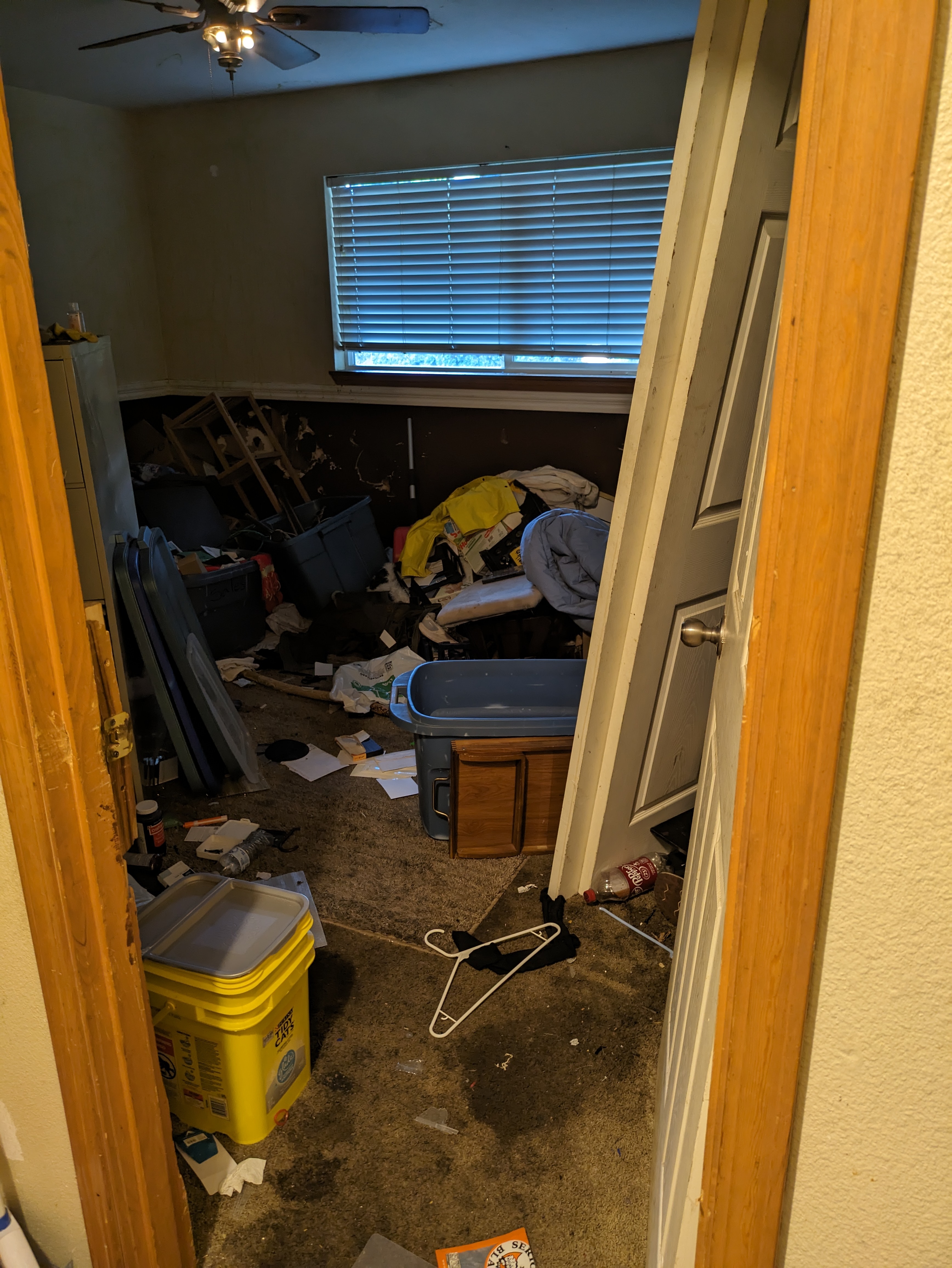 Bedroom 2 before foreclosure cleanout