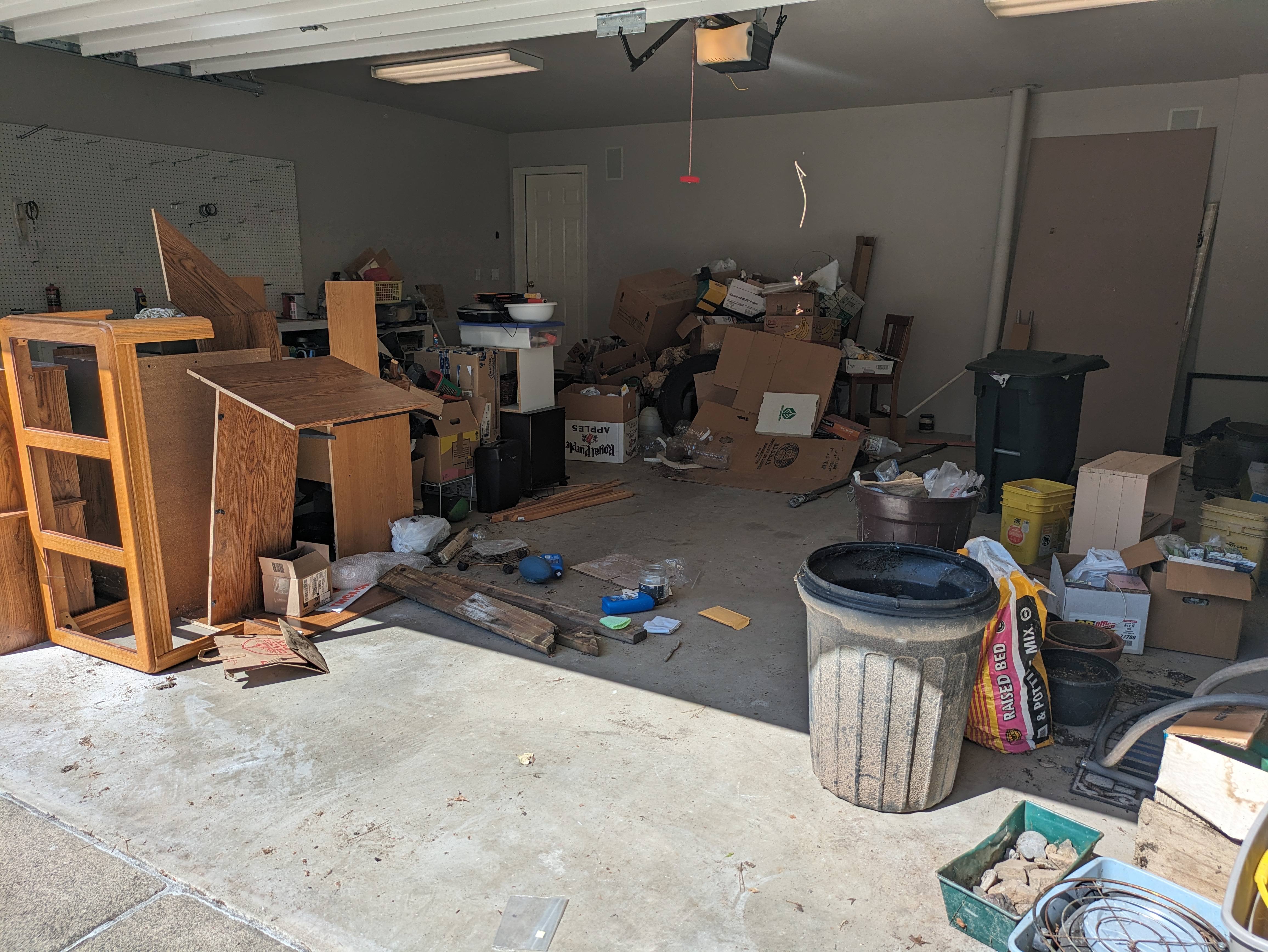 Garage Cleanout Before