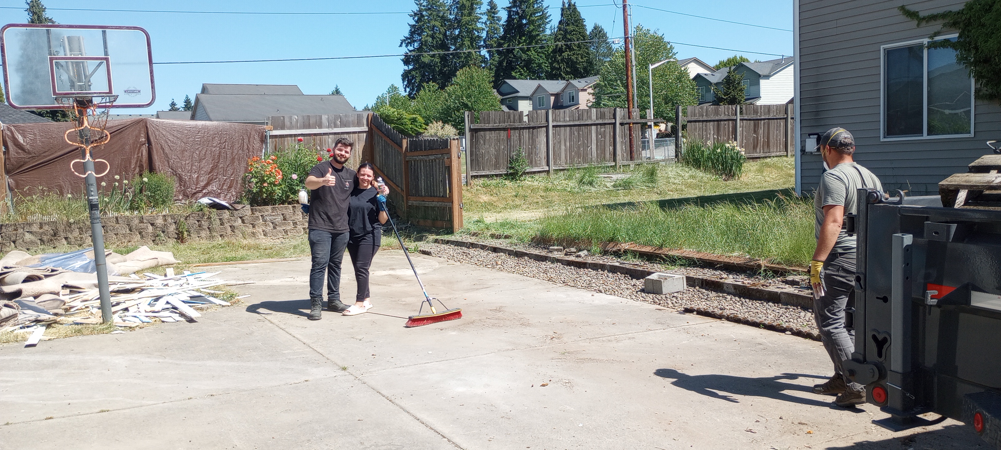 Junk removal after in Mt Vista WA